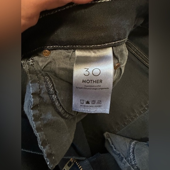 MOTHER The Stunner Zip Two Step Fray Last Call Wash Women's Size 30 - Picture 7 of 12